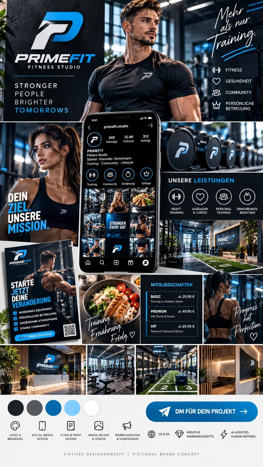 Designkonzept fitness